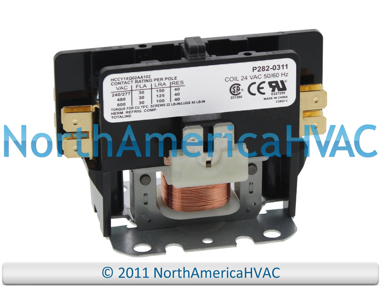 OEM Carrier Bryant Payne Contactor Relay 1 Pole 30 Amp Replaces